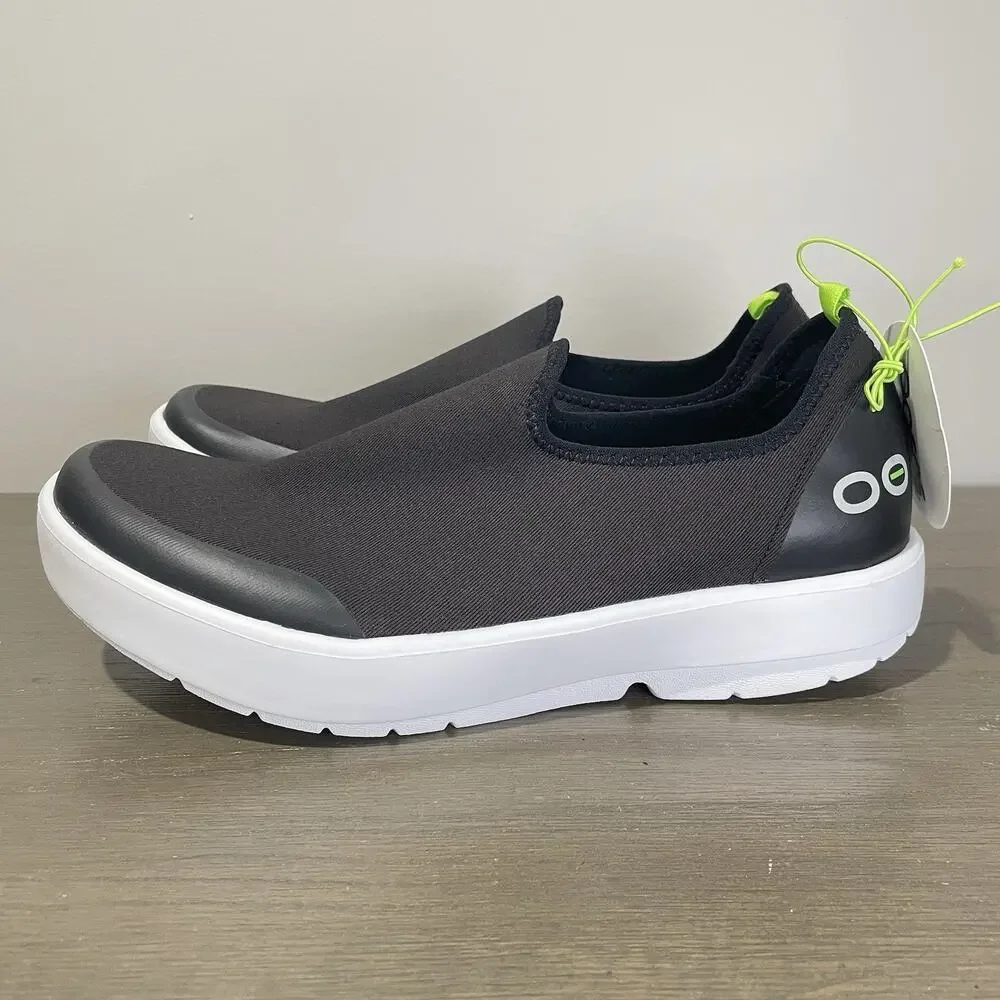 OOFOS Womens Size 11 Shoes NEW with Tags OOMG Eezee Slip On Black White 5072